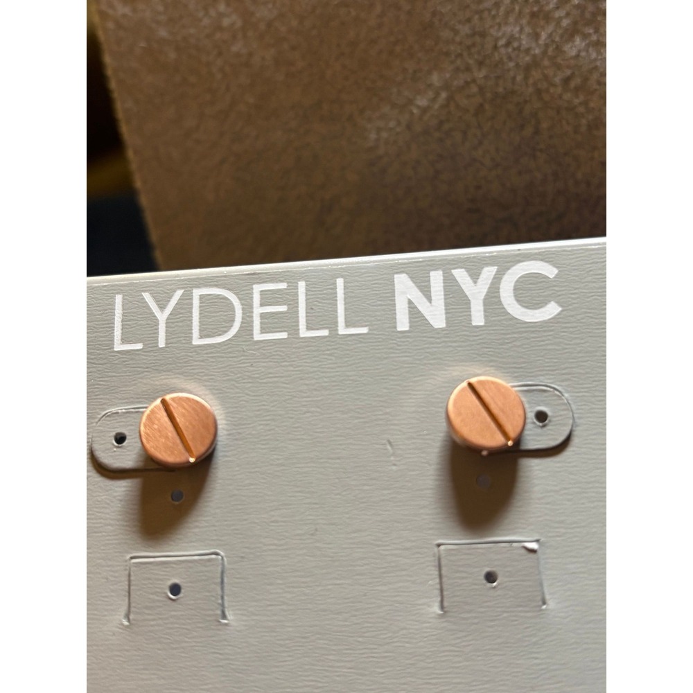 #2. Rose-tone Screw Head Stud Earrings